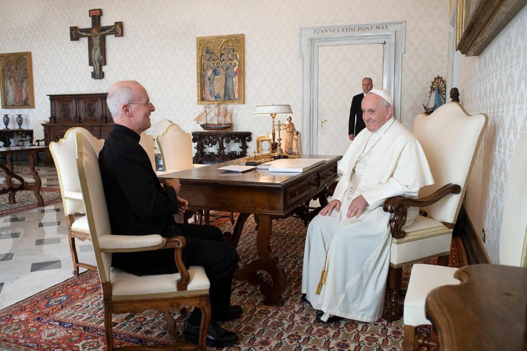 James Martin SJ & Pope Francis in 2019, courtesy his website (Outreach)